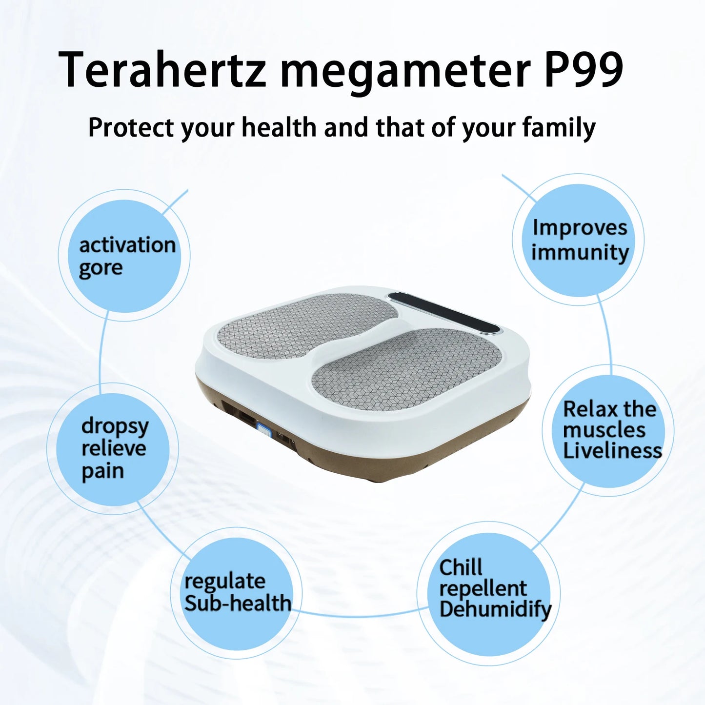 TeraHertz Foot Massage Bioresonance Instrument - Tera P90 Olylife Foot Therapy Device with Terahertz Bioterra Energy