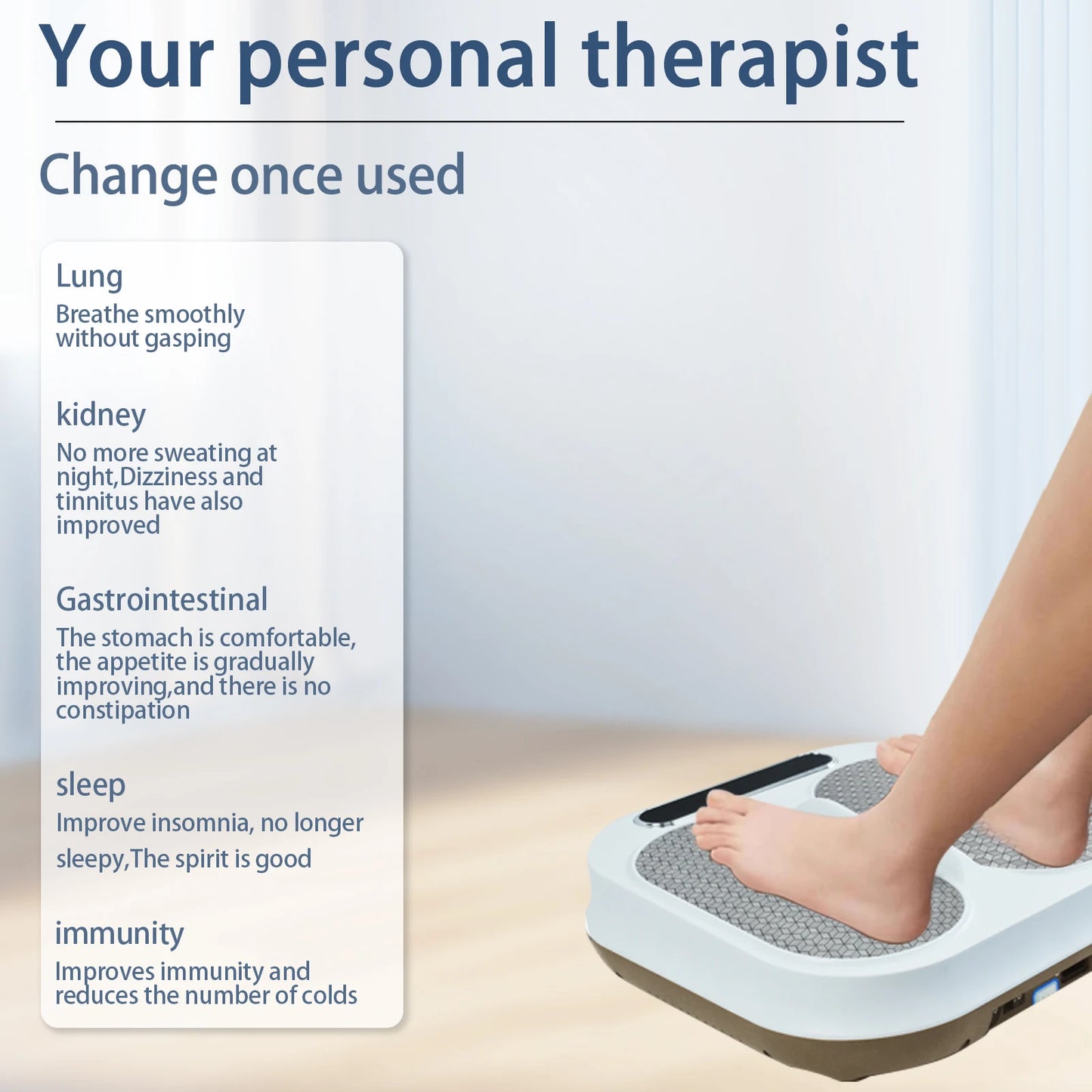 TeraHertz Foot Massage Bioresonance Instrument - Tera P90 Olylife Foot Therapy Device with Terahertz Bioterra Energy